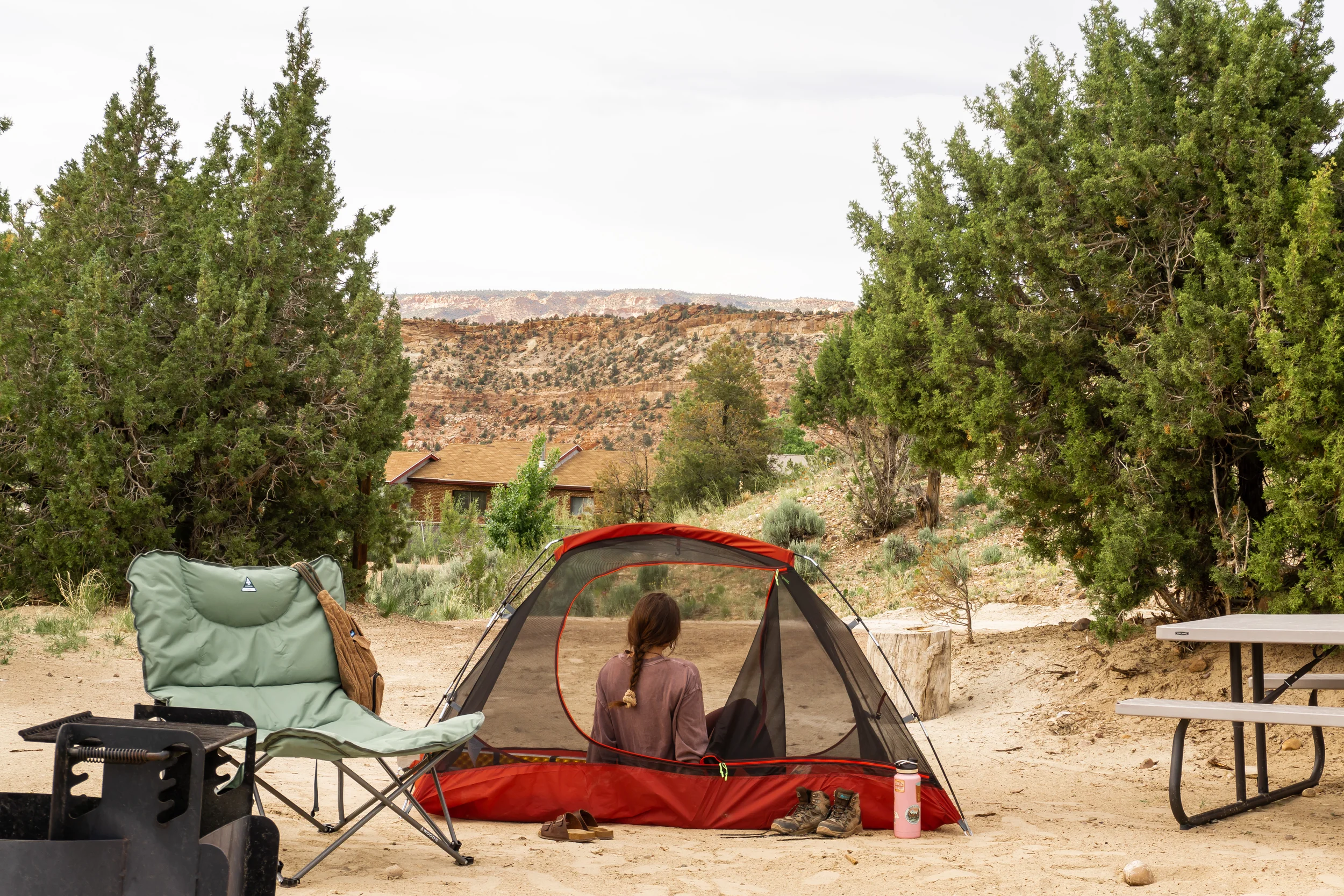 tent camping site